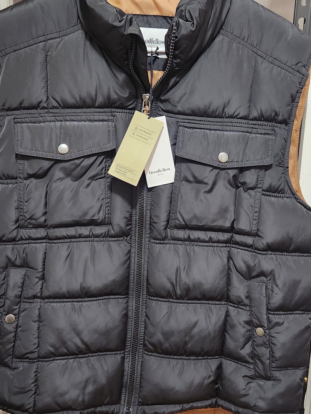 Goodfellow & Co Black Women's Water-Resistant Puffer Jacket